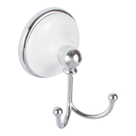 Sure-Loc Hardware Sure-Loc Hardware Brighton Robe Hook, Polished Chrome, White Porcelain BT-RH1 26W